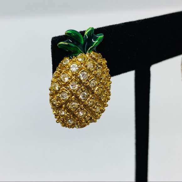 VINTAGE Pineapple Earrings - Picture 8 of 8